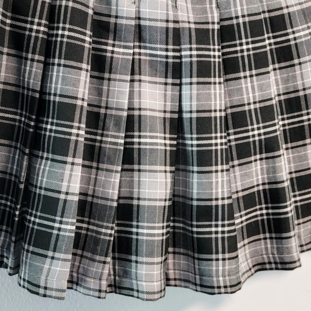 M Bundle Y2K Gothic Grunge Academia Schoolgirl Punk Fairycore Plaid Pleated Mini - Picture 3 of 7